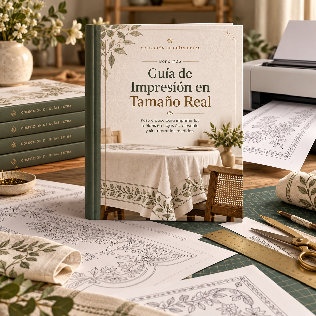 Mockup del bono 6: Guía de Impresión en Tamaño Real